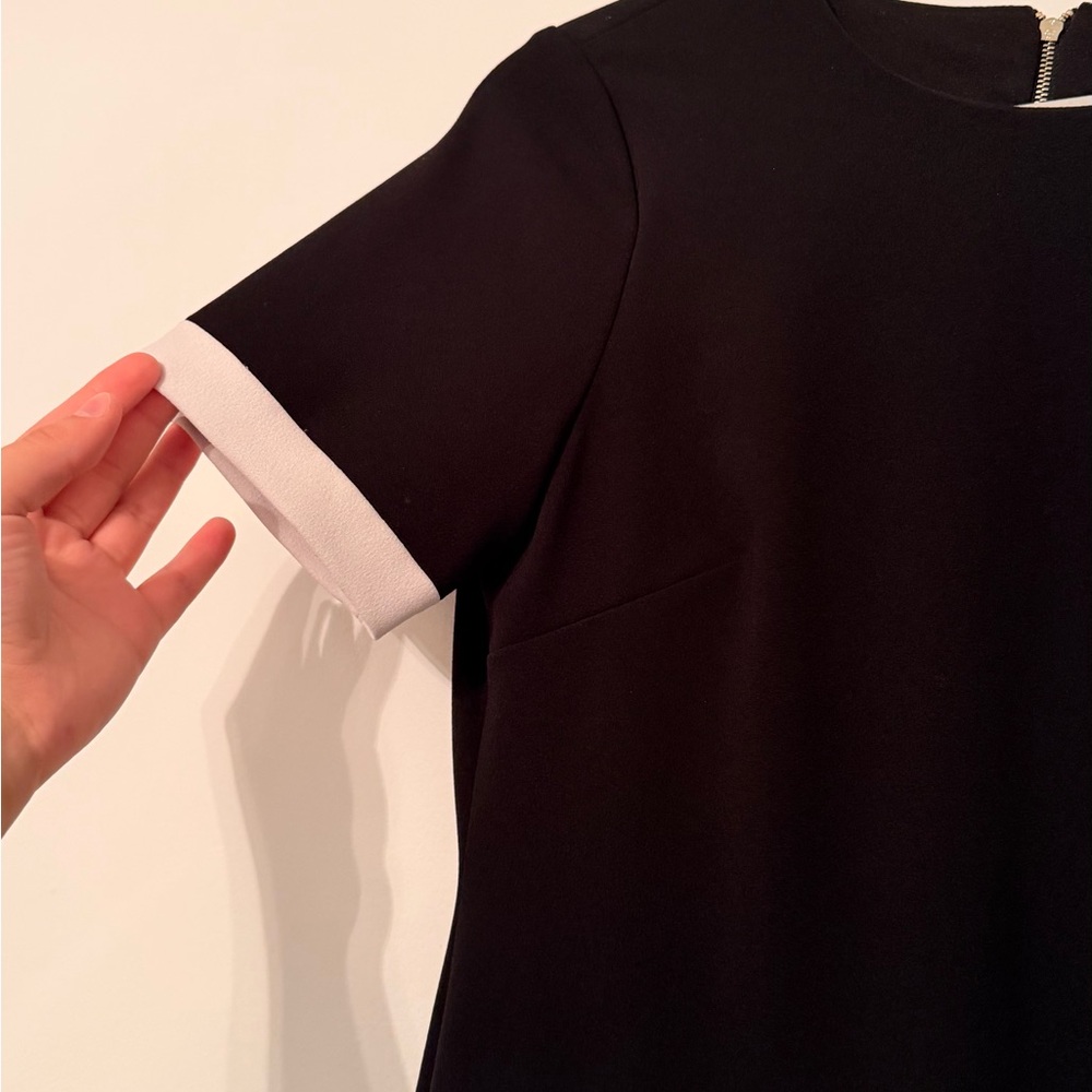 Tommy Hilfiger Black and Cream Asymmetrical Dress - Picture 2 of 5